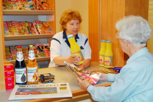 Der Kiosk im Christophorusstift in der Hammersteinstraße.